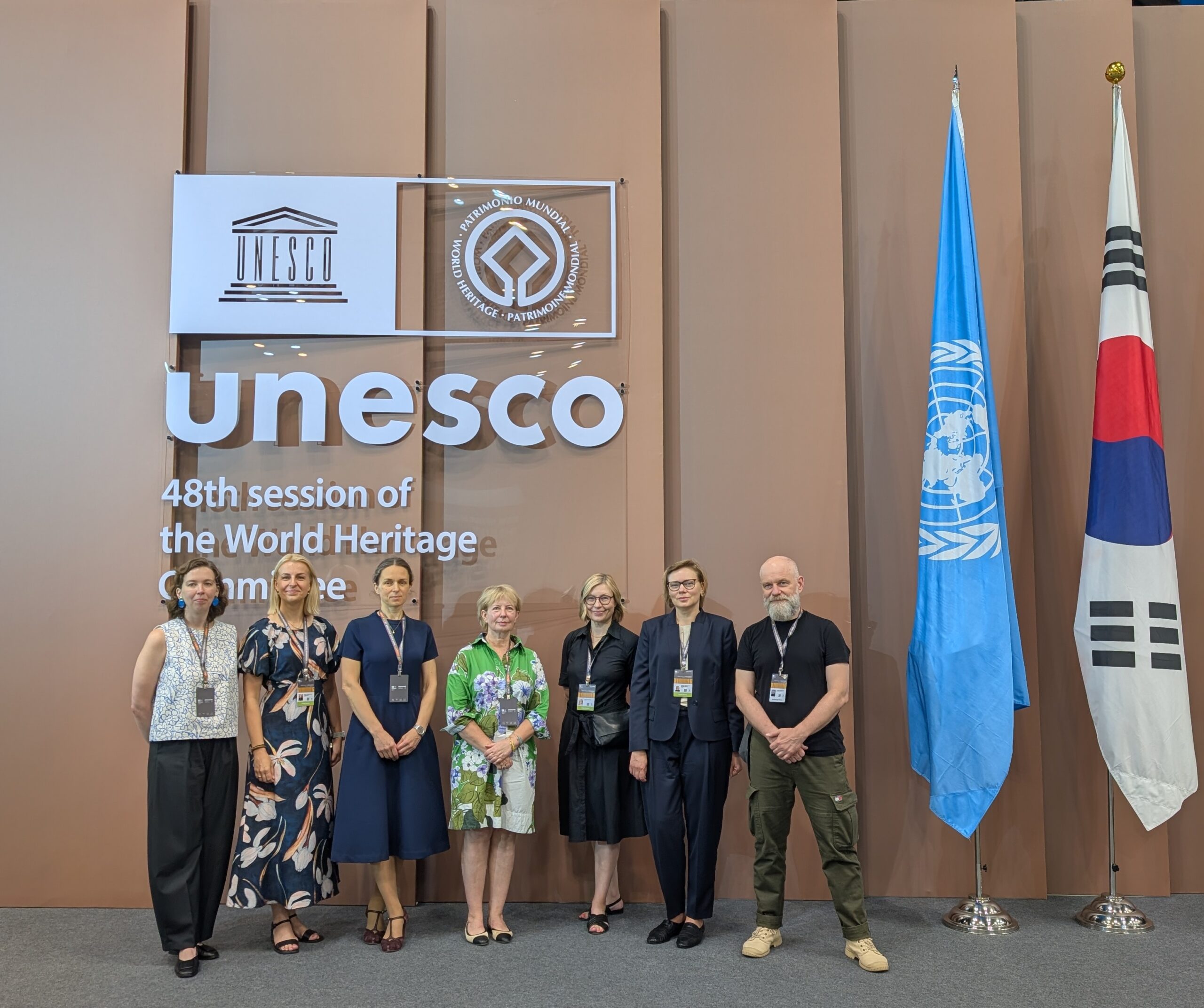 Kaunas delegation at the UNESCO World Heritage Committee session in Busan